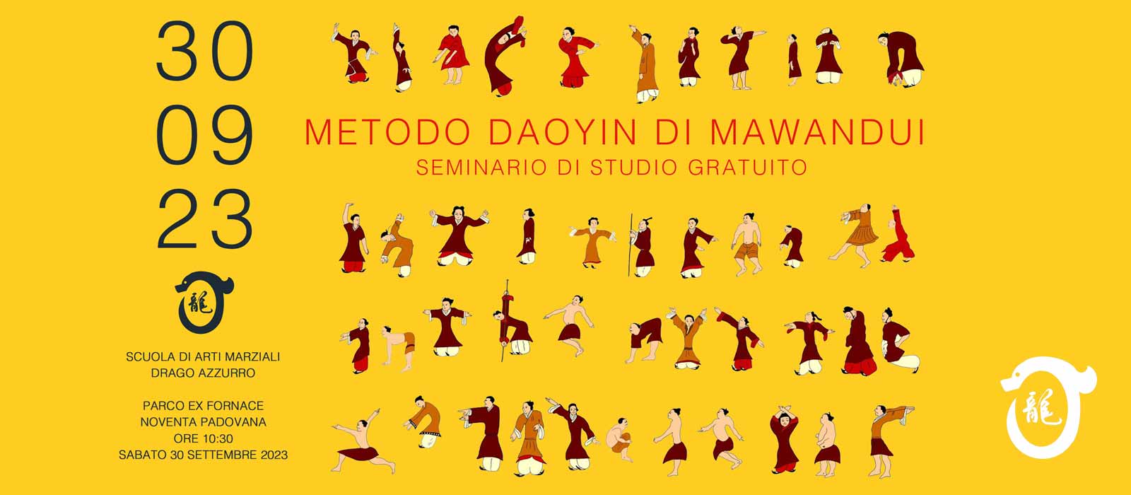 A Noventa Padovana, Padova, e a Borbiago di Mira, Mestre Venezia, corsi di Tai Chi, Baji e QiGong (ginnastica del benessere).